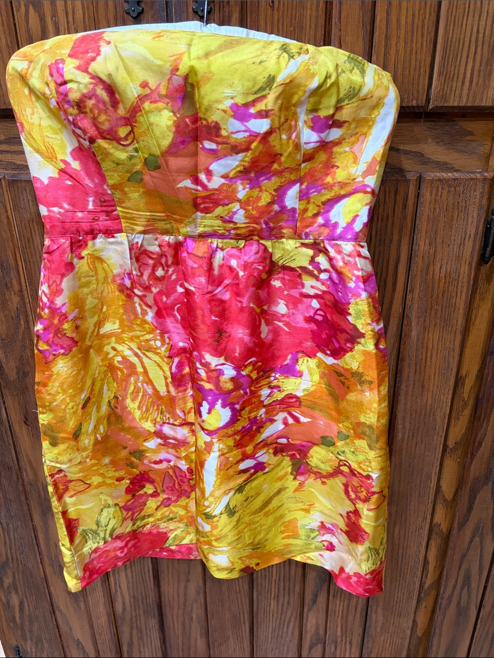 J Crew strapless 100% silk dress
Size 4